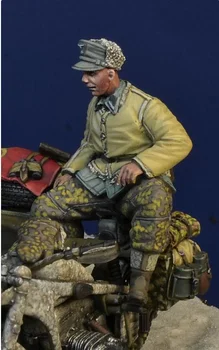 1/35 Resina modelo Figura kits Histórico militar 1 Números(sem Moto) Desmontado e sem pintura