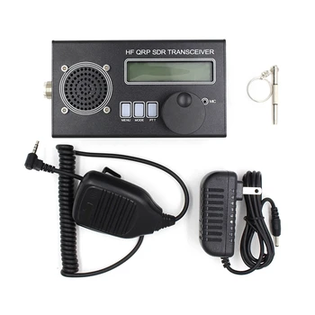 1 Conjunto Portátil Multifuncional de ondas Curtas de Rádio Transceptor USDX QRP SDR de Rádio Amador Transceptor + Plug EUA