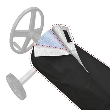 1 PCS Carretel Protetor Capa Exterior Impermeável com Proteção contra raios UV Natação Ferramentas Preto