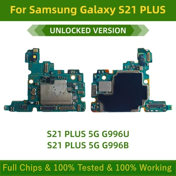 100% Testado Totalmente Desbloqueado placa-Mãe Para Samsung Galaxy S21 Mais G996B G996U G996 placa-mãe Completo Chips na Placa Lógica