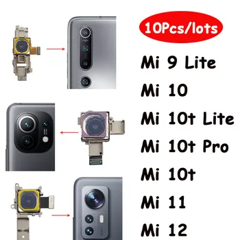 10Pcs/lotes Traseiro Original Módulo de Câmera de Trás Para a Xiaomi Mi 12 11 10T 9 Lite Mi12 Mi11 Mi10T Frente Virada para Câmera de Peças de Reparo