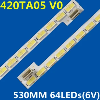 1PCS de Retroiluminação LED Strip 64Lamps 420TA05 V0 42Inch 7030PKG 64ea Rev0.2 74.42T23.001 42LD420-CA T420HVN01.1 T420HW06 T420HW04