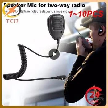 1~10PCS Baofeng Walkie Talkie Microfone MIC alto-Falante Duplo PTT para Baofeng de Radio BF888S UV82 UV5R UV6R Duas Vias de Rádio
