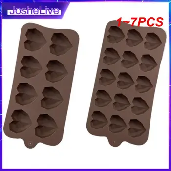 1~7PCS cavidade/9 cavidade de Alta Qualidade do Silicone do Molde de Chocolate Placa de Silicone, Moldes para biscoitos Waffle Molde Definido Para o Cozimento do Bolo