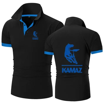 2023 kamaz Homens de Verão de Novo Costura de Camisas Polos Esportivos de Alta Qualidade Shorts Confortáveis Manga Tendência da Moda Casual Tops