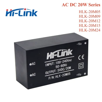 2pcs/monte HLK-20M05 20M09 20M12 20M15 20M24 de DC da C.A. 220V 5V/9V/12V/15V/24V isolado de comutação passo para baixo módulo de alimentação de energia do Switch