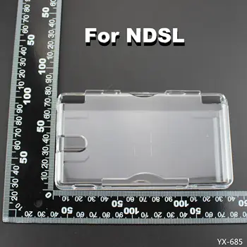 2pcs Nova Marca de Cristal Transparente Caso Claro de Capa Dura, Shell, Por DSL NDS Lite NDSL DS Lite Jogo de Console