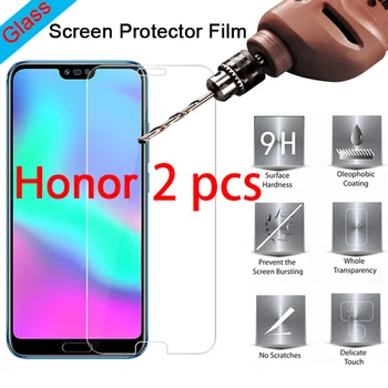 2pcs! Vidro de proteção na Huawei Honor 8X de Vidro Temperado para Honra 5C 4C 3C 9H HD Protetor de Tela para Honra 7X 6X 6C 5X 4X 3X