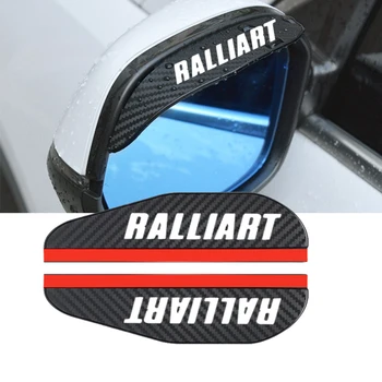 2x Espelho Retrovisor de Carro Chuva Sobrancelha Protetor de Chuva Adesivo para Mitsubishi Ralliart Weatherstrip Chuva Escudo Auto Acessórios