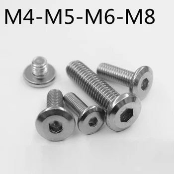 304 de Aço Inoxidável M4 M5 M6 M8 Sextavada Soquete Parafusos de Cabeça escareada Conector de Tala de fixação de parafusos para a Cama de Beliche de Berços e Móveis de Conexão