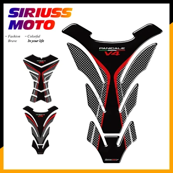3D Resina Motocicleta Tank Pad Protector Case para a Ducati Panigale V4 S R Speciale Decalques