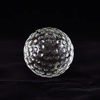 60-100mm K9 de Cristal Esporte da Bola de peso de papel de Vidro de Futebol, Basquete Terra Miniaturas Bola Feng Shui Esporte Dom de Decoração de Casa