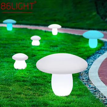 86LIGHT Exterior Cogumelo Gramado Lâmpadas com Controle Remoto Branco Solar 16 Cores de Luz de IP65 Impermeável para a Decoração do Jardim