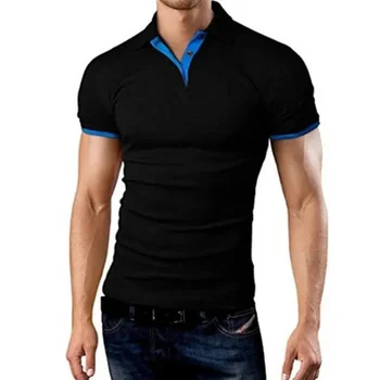 A2926 MRMT 2022 Nova Marca de T-shirt masculina Lapela Casual manga Curta Costura Homens T-shirt para homens de Cor Sólida Pulôver de Homem Superior