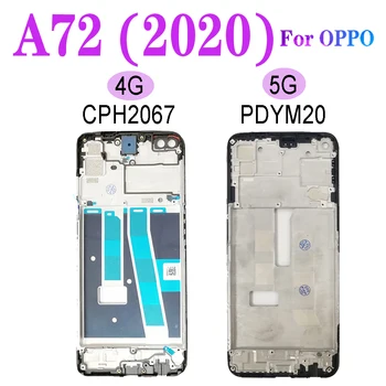 A72 2020 Quadro do Meio Para o OPPO A72 2020 4G CPH2067 5G PDYM20 Telefone de Substituição do Quadro de Habitação Tampa Frontal Peças