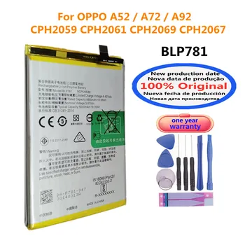 Alta Qualidade BLP781 5000mAh Bateria Original Para OPPO A52 A72 A92 CPH2059 CPH2061 CPH2069 CPH2067 de Bateria de Telefone Celular Baterias