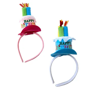 Aniversariante Decoração de Macaron Chapéu Feliz Birthdad Cabeça de Festa de Aniversário, Decoração de Brinquedos para Crianças Chapéu Para Crianças