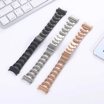 As Mulheres de luxo, Sem Lacunas Link Pulseira para Samsung Galaxy Watch 4 Clássico 46 42mm pulseira de Aço Inoxidável para watch5 Pro 45mm 44MM 40mm