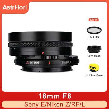 AstrHori 18mm F8 Tilt-Shift Full Frame Câmera Mirrorless Lente Leica L Sony E Nikon Z Canon RF Câmera Mirrorless Lente A7II RP