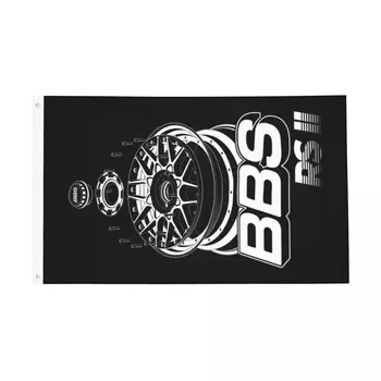 BBS RS II Explodiu Roda Bandeira do Interior para o Exterior Banner Poliéster Decoração Dupla Face 60x90 90x150cm Bandeiras