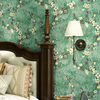 beibehang Puna país da América jardim de flores de papel de parede vintage rolo quente quartos, sala pano de fundo, papéis de parede decoração da casa