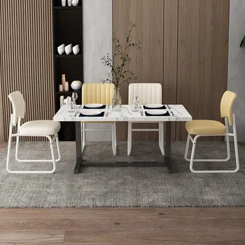 Belo Moda Cadeiras De Jantar Moderno Europeu Nórdico De Luxo Cadeiras De Jantar Nórdicos Estofados Cadeiras Para Pequenos Espaços De Comedor Móveis