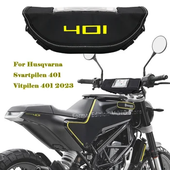 Bolsa de guidão para a Husqvarna Svartpilen 401 Vitpilen 401 2023 Motocicleta esportiva Volante de Navegação Saco