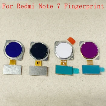 Botão Home e Sensor de impressão digital, cabo do Cabo flexível da Fita Para Xiaomi Redmi Nota 7 7Pro Sensor de Toque Flex Peças de Reposição