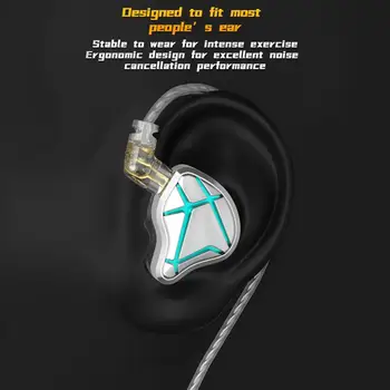 Cancelamento de ruído Controle de Fio de 3,5 mm Mini Esportes Jogos de Fone de ouvido para Chamar