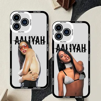 Cantora-Aaliyahs Caso de Telefone Para o iPhone 11 12 Mini 13 14 15Pro Max Escudo Transparente