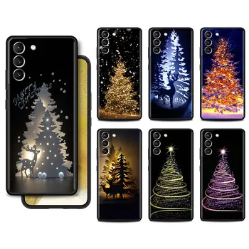 Case Para Samsung Galaxy S22 S23 Ultra S20 S21 FE S10 S9 Mais S8 Nota 20 10 Mais 9 Soft Shell Telefone Feliz Natal Árvore de Veado