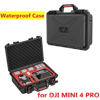 Caso impermeável DJI Mini 4Pro RC 2/RCN2 estojo Rígido Portátil Mala Com Alça Para DJI Mini Pro 4 Drone Acessórios