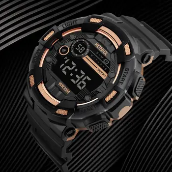 Casual Esportes Relógio Eletrônico Impermeável Relógio Digital de Alta Qualidade relógios para Homens de Esportes ao ar livre