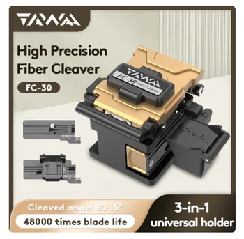 De mão de Fibra Óptica Cutelo TAWAA FC-30 de Dupla Fixação de Padrão inferior a 0,5 Graus (48000 vezes lâmina vida)