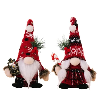 Decorações De Natal Gnome Pelúcia , Feitos À Mão, Sem Enfeites