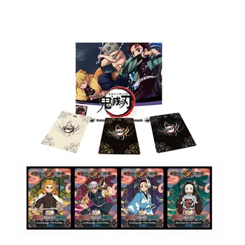 Demon Slayer Coleção de Cartões de Reforço de Caixa de inglês BP Limitada Rara Anime Mesa de Jogo de Cartas da mesa