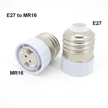 E27 para MR16, E27 da Lâmpada do bulbo do Titular do Conversor de potência, para lâmpada de Luz LED do Adaptador Parafuso do Soquete E27 para GU5.3 G4