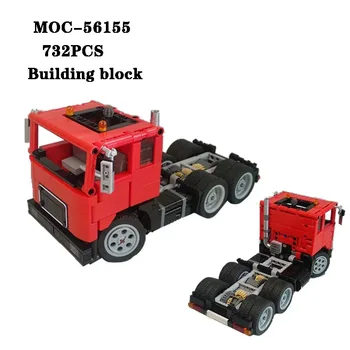 Edifício clássico Bloco MOC-56155 Mini Versão Estática de Caminhões de Alta dificuldade de Emenda Brinquedos 732PCS de Adultos e de Crianças de Brinquedo Presentes