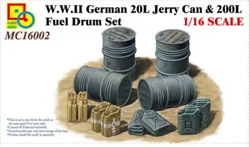 Elegante Hobby MC16002 Escala 1/16 segunda guerra mundial alemão 20L Jerry can & 200L de Combustível, bateria de