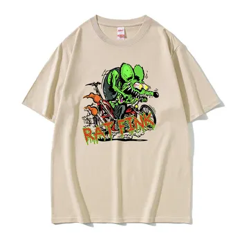 Engraçado Rato com Raiva de Impressão Tshirt Homens Mulheres Anime Cartoon T-shirts Masculinas Hip Hop de grandes dimensões manga Curta Moda Unissex Solto T-Shirts