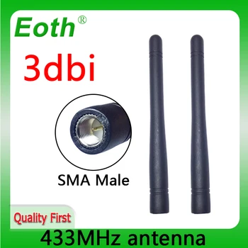 EOTH 433mhz antena de 3dbi sma macho lora antene pbx iot módulo lorawan receptor de sinal de antena de alto ganho