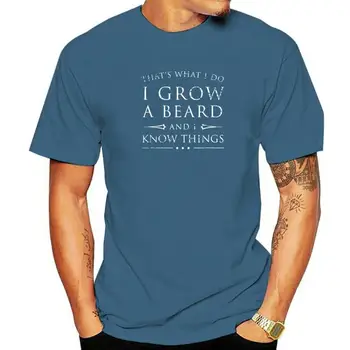 Eu Crescer Uma Barba E eu Sei que as Coisas Shirt Engraçada Bonito Presente Tops, T-Shirt Venda Quente Europa Algodão Homens de Topo da T-Camisas Slim Fit