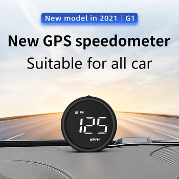 G1 Carro HUD GPS Speedmeter no Computador de bordo Digital com a Cabeça para Cima do Carro da exposição Eletrônica Exibição do Projetor com Alarme para Automóvel