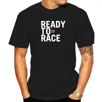 Ganhos de Homens T-Shirt Pronto Para Corrida Imprimir T-Shirt t-shirts Novidade Tops de Enduro Cross de Motocross Betume Vida Bicicleta Tees Roupas de Algodão