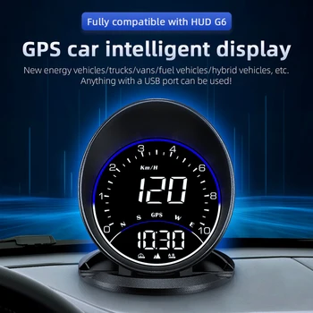GPS HUD Velocímetro Auto de Condução Horário de Cabeça para Cima do Carro da exposição de Acessórios Compatíveis com Todo o Carro para Auto Condução Segura