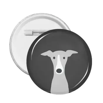Greyhound Italiano Bonito Whippet Pin Emblema Do Cão Decoração Personalizável Pinos Broche Amigos Emblemas Broches Para Roupas