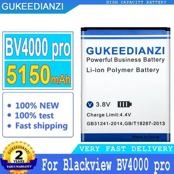 GUKEEDIANZI Bateria para Blackview, Grande Potência da Bateria, BV4000 Pro, BV4000Pro, MTK6580A, 5150mAh