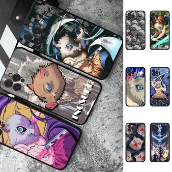 Inosuke Hashibira Anime Caso de Telefone de Silicone Macio Para Iphone 15 14 13 12 11 Pro Mini XS MAX 8 7 6 X Plus 2020 XR Shell