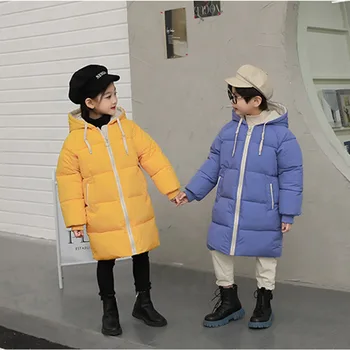 Inverno 0-30 graus de meninas com capuz casaco quente sobretudo engrossado 2-9 ano de idade do bebê de moda coreano versão nova do desgaste das crianças