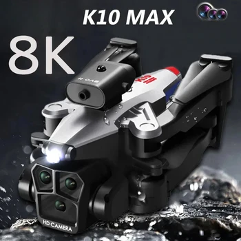 K10Max Fluxo Óptico Drone 8K Professinal HD Três Câmera Inteligente de Localização de Quatro vias para Evitar Obstáculos UAV